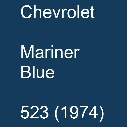 Chevrolet, Mariner Blue, 523 (1974).